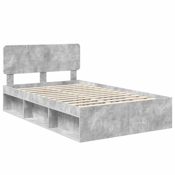 vidaXL Bed Frame with Headboard Concerte 120 x 190 cm Solid Pine Wood