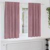 vidaXL Blackout Curtains 2 pcs Dark Pink 140 x 175 cm Velvet