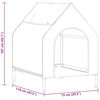 vidaXL Pet House Folding Manual Black 110 x 75 x 90 cm Steel