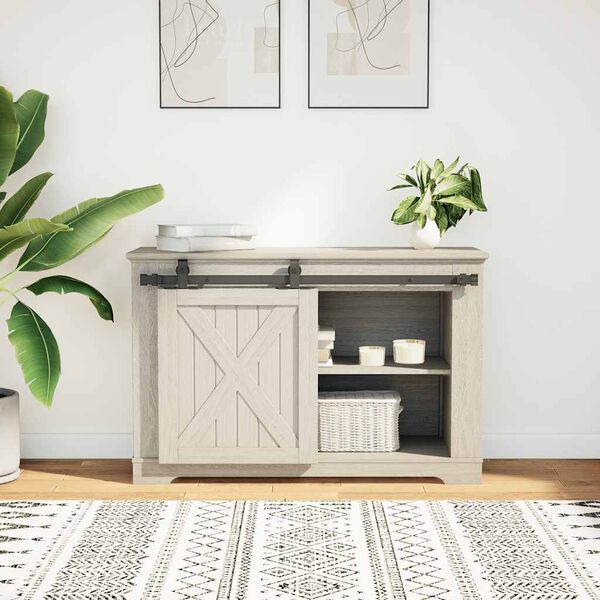 vidaXL Sliding Cabinet Door Kit 91 cm Carbon Steel