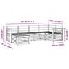 vidaXL Sofa Sets 6 pcs Natural Solid Acacia Wood