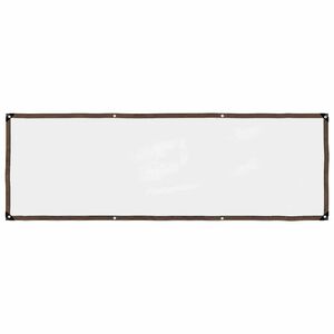 vidaXL Clear Tarpaulin with Eyelets 1x3 m Polyethylene