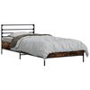 vidaXL Bed Frame Smoked Oak 80 x 200 cm Engineered Wood