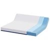 vidaXL Mattress White and Blue 180 x 200 cm Gel-Infused Foam