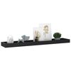 vidaXL Loggia Wall Shelves 4 pcs Black 80x15x4 cm MDF