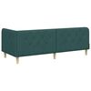 vidaXL Corner Bed Frame with Headboard Dark Green 80 x 200 cm Fabric