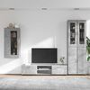 vidaXL TV Cabinet Set with Drawer FLORIN Concrete Grey Engineered Wood