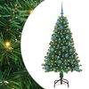 vidaXL Artificial Christmas Tree with 150 LEDs with Stand Green 150 cm