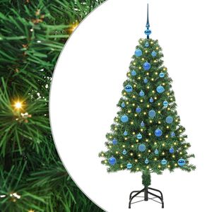 vidaXL Artificial Christmas Tree with 150 LEDs with Stand Green 150 cm