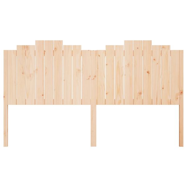 vidaXL Bed Headboard 186x4x110 cm Solid Wood Pine