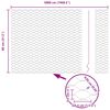 vidaXL Hexagon Fence Silver 0.8 x 50 m Galvanised steel