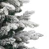 vidaXL Artificial Hinged Christmas Tree White 120 cm PE and PVC