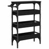 vidaXL Kitchen Trolley Black Oak 53 x 20 x 76 cm Engineered Wood
