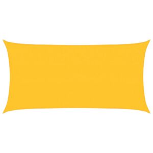 vidaXL Sunshade Sail 160 g/m&sup2; Yellow 2x4 m HDPE