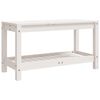 vidaXL Garden Bench White 82.5x35x45 cm Solid Wood Pine
