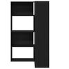 vidaXL Wardrobe 2 pcs Black Oak 85 x 85 x 140 cm Engineered Wood
