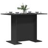 vidaXL Dining Table Black 110 x 60 x 75 cm Engineered Wood