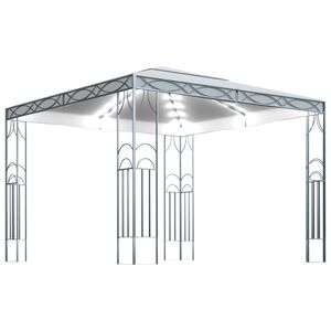 vidaXL Gazebo | Cream | Steel | 300 cm x 300 cm | Seats Many | Gazebo | Square