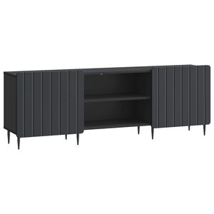 vidaXL TV Cabinet Black 150 x 31 x 52 cm Engineered Wood