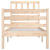 vidaXL Bed Frame without Mattress 75x190 cm Small Single Small Single Solid Wood