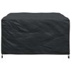 vidaXL Furniture Cover Plain Black 150 x 150 x 75 cm 600D