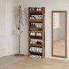 vidaXL Shoe Cabinet 2 pcs Old Wood 60 x 18 x 90 cm Engineered Wood