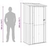 vidaXL Garden Sheds Anthracite 103 x 74 x 200 cm Metal