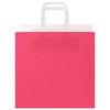 vidaXL Paper Bags 50 pcs with Handles Pink 26x17x25 cm