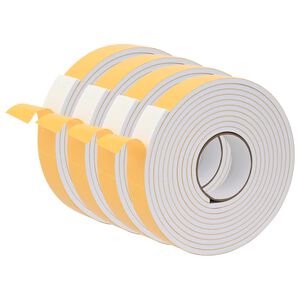 vidaXL Self-adhesive Foam Tape 4 pcs White 40mm x 5m CR Foam