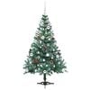 vidaXL Artificial Christmas Tree with Stand Green 150 cm PVC and Steel