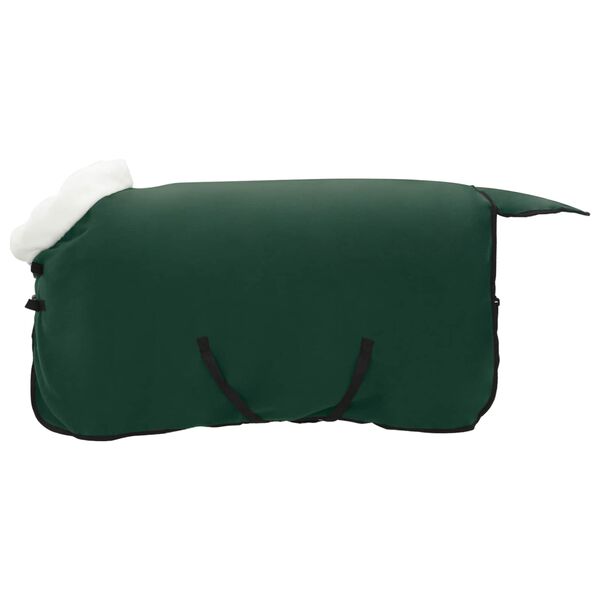 vidaXL Horse Blanket Full Dark Green 95 cm Polar fleece