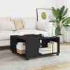vidaXL Coffee Table Black 80x80x40 cm Engineered Wood
