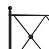 vidaXL Metal Replace Headboard Black 90cm