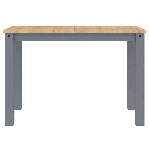 vidaXL Dining Table Panama Grey 112x60x75 cm Solid Wood Pine