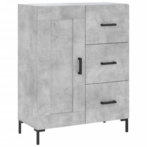 vidaXL Sideboard Concrete Grey 69,5x34x90 cm Engineered Wood