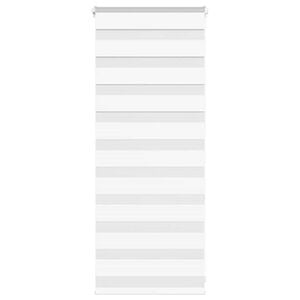 vidaXL Zebra Blind White 60x100 cm Fabric Width 55.9 cm Polyester