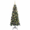 vidaXL Artificial Christmas Tree with 300 LEDs with Stand Green 180 cm
