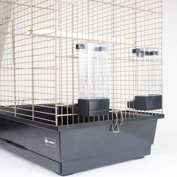FLAMINGO Parakeet Cage Marja 54x34x75 cm Metallic Taupe