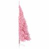 vidaXL Artificial Pre-lit Christmas Tree with 300 LEDs Pink 240 cm PVC