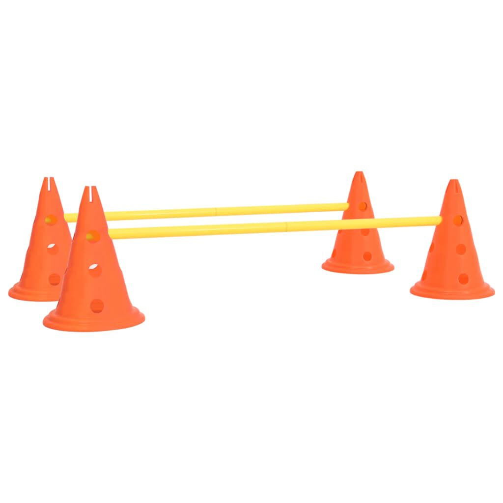 Dog agility cones with holes discount