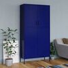 vidaXL Wardrobe Navy Blue 90x50x180 cm Steel