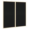 vidaXL Chalkboard Folding Black 80 x 1.4 x 80 cm Solid pine wood