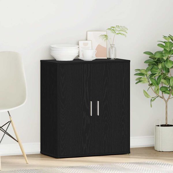 vidaXL Sideboard Black Oak 60x31x70 cm Engineered Wood