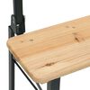 vidaXL 3 Piece Folding Beer Table Set Solid Wood Fir