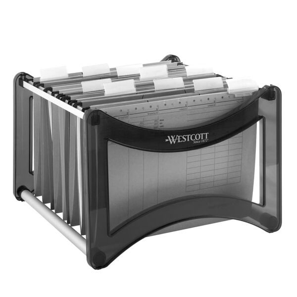 WESTCOTT Suspension File Holder A4 Black-Transparent
