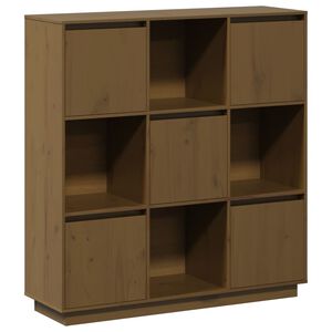 vidaXL Highboard Honey Brown 110.5x35x117 cm Solid Wood Pine