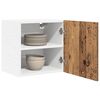 vidaXL Hanging Cabinet with Storage Old Wood and White 40 x 31 x 40 cm