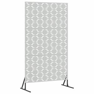 vidaXL Privacy Screen 100 x 50 x 180 cm Galvanised Steel Silver
