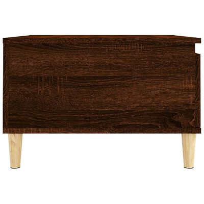 vidaXL Coffee Table Brown Oak 55x55x36.5 cm Engineered Wood