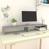 vidaXL Monitor Stand Grey Sonoma 110x23.5x9 cm Engineered Wood